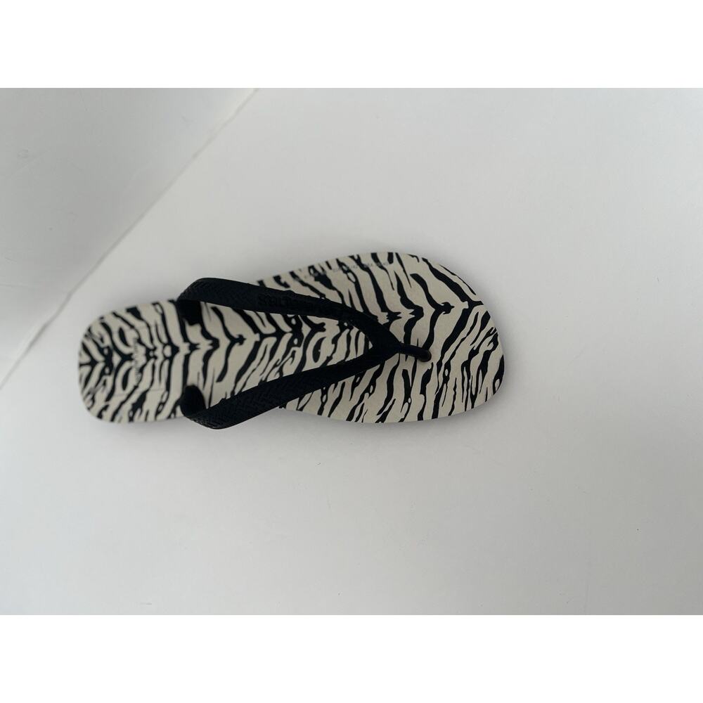 YVES SAINT LAURENT HAVAIANAS ZEBRA PRINT US SZ 9/10W, EURO 40/41, EXCELLENT - Picture 12 of 13